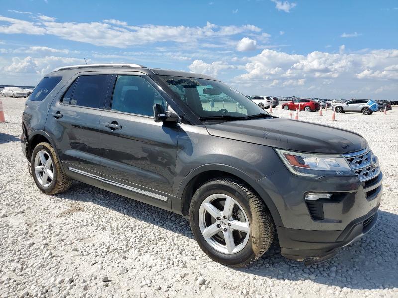 1FM5K7D85KGB47011 - 2019 FORD EXPLORER XLT GRAY photo 4