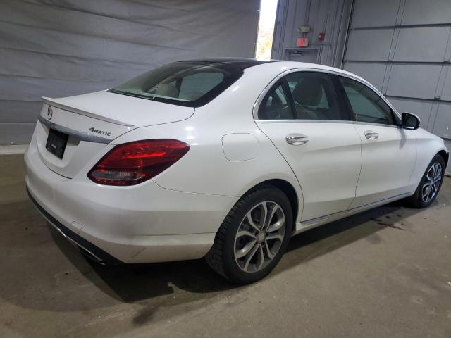 55SWF4KB5GU165731 - 2016 MERCEDES-BENZ C 300 4MATIC WHITE photo 3