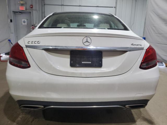 55SWF4KB5GU165731 - 2016 MERCEDES-BENZ C 300 4MATIC WHITE photo 6