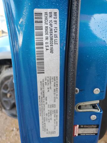 1C4PJMBX3MD241692 - 2021 JEEP CHEROKEE TRAILHAWK BLUE photo 14