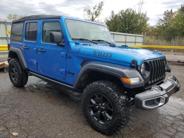 1C4HJXDM7NW273172 - 2022 JEEP WRANGLER U SPORT Կապույտ լուսանկար 4