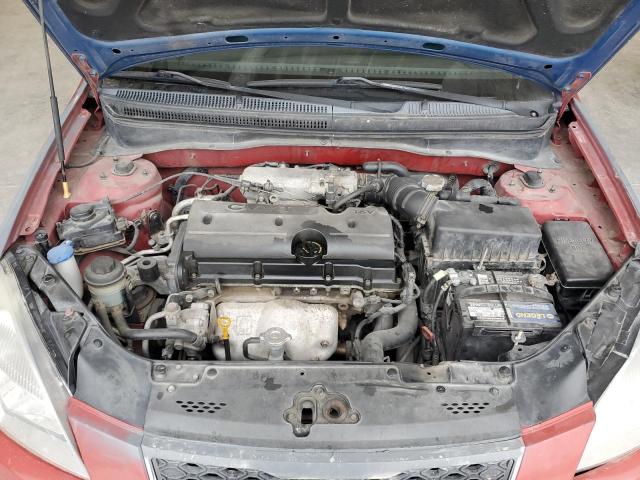 KNADH4A30A6603584 - 2010 KIA RIO LX RED photo 11