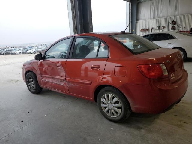 KNADH4A30A6603584 - 2010 KIA RIO LX RED photo 2