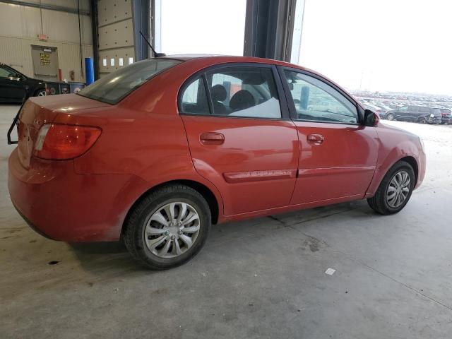 KNADH4A30A6603584 - 2010 KIA RIO LX RED photo 3
