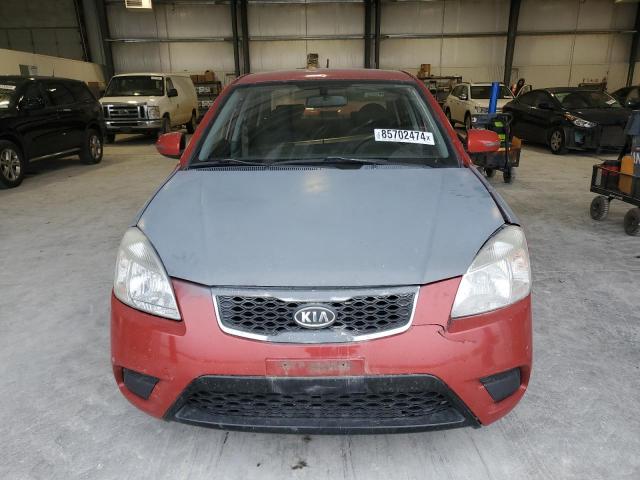 KNADH4A30A6603584 - 2010 KIA RIO LX RED photo 5