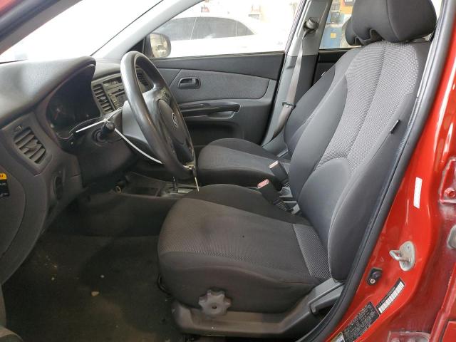 KNADH4A30A6603584 - 2010 KIA RIO LX RED photo 7