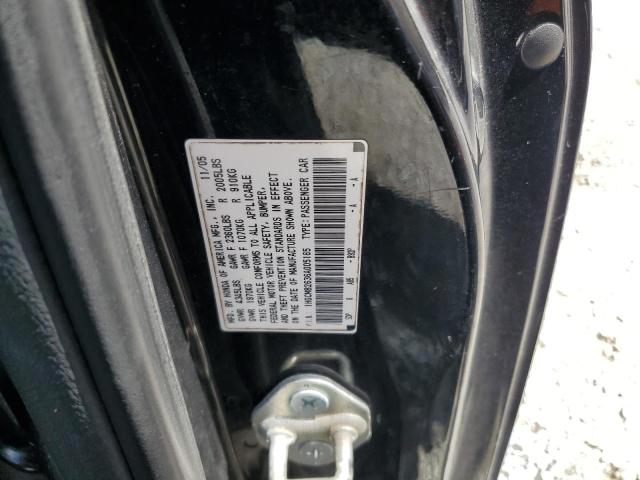 1HGCM82636A005165 - 2006 HONDA ACCORD EX BLACK photo 12