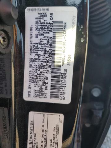 4T1BE32K82U008669 - 2002 TOYOTA CAMRY LE BLACK photo 12