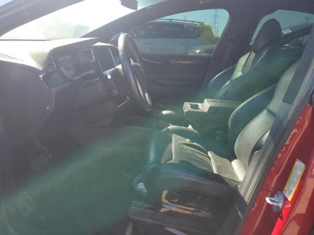5YJXCDE25GF029299 - 2016 TESLA MODEL X RED photo 7