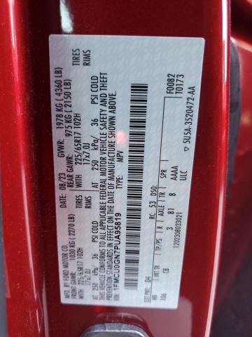 1FMCU0GN7PUA95819 - 2023 FORD ESCAPE ACTIVE 红色 照片 12