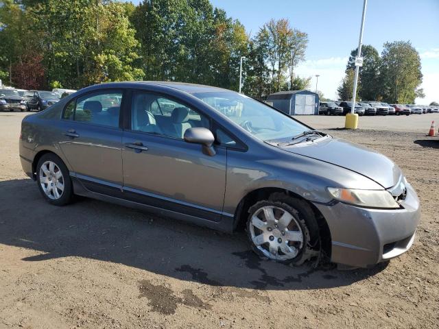19XFA1F55AE077245 - 2010 HONDA CIVIC LX GRAY photo 4