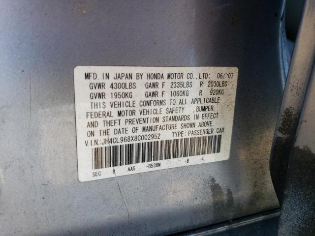 JH4CL968X8C002952 - 2008 ACURA TSX BLUE photo 13