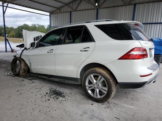 4JGDA5HB0DA242509 - 2013 MERCEDES-BENZ ML 350 4MATIC WHITE photo 2