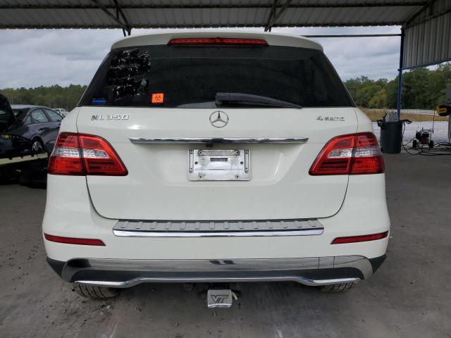 4JGDA5HB0DA242509 - 2013 MERCEDES-BENZ ML 350 4MATIC WHITE photo 6