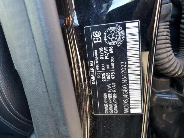 WDDSJ4GB0JN642023 - 2018 MERCEDES-BENZ CLA 250 4MATIC BLACK photo 13