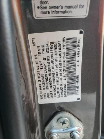 3CZRE3H56AG703460 - 2010 HONDA CR-V EX BROWN photo 13