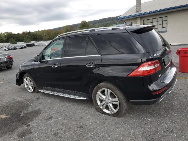 4JGDA5HB2DA227283 - 2013 MERCEDES-BENZ ML 350 4MATIC BLACK photo 2