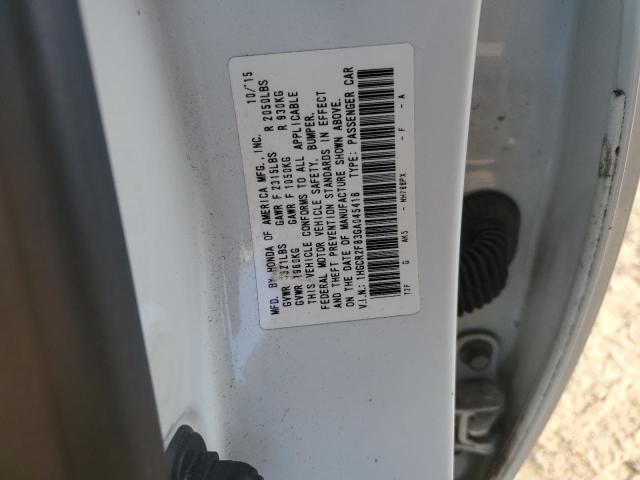 1HGCR2F83GA045418 - 2016 HONDA ACCORD EXL თეთრი ფოტო 13