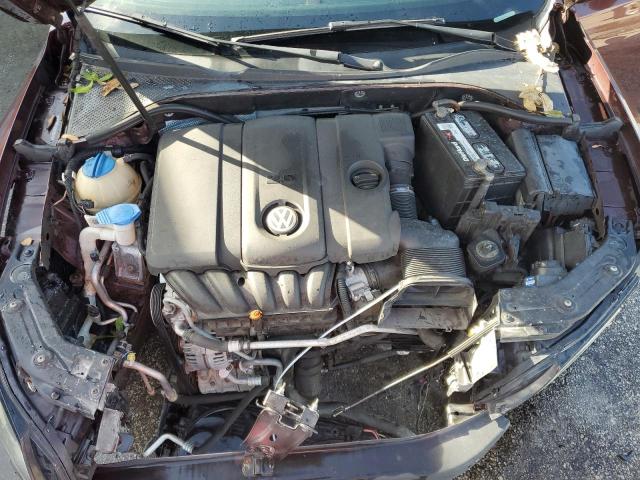 1VWBH7A34DC139343 - 2013 VOLKSWAGEN PASSAT SE BURGUNDY photo 11