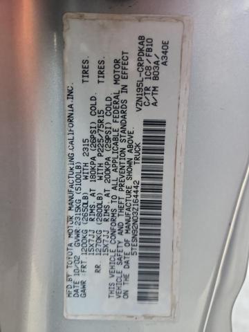5TESN92N03Z164442 - 2003 TOYOTA TACOMA XTRACAB PRERUNNER Silber Foto 12