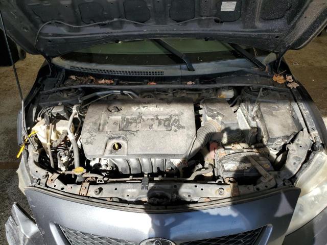 2T1BU4EE3AC310949 - 2010 TOYOTA COROLLA BASE GRAY photo 11