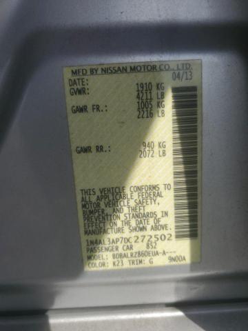 1N4AL3AP7DC272502 - 2013 NISSAN ALTIMA 2.5 SILVER photo 12