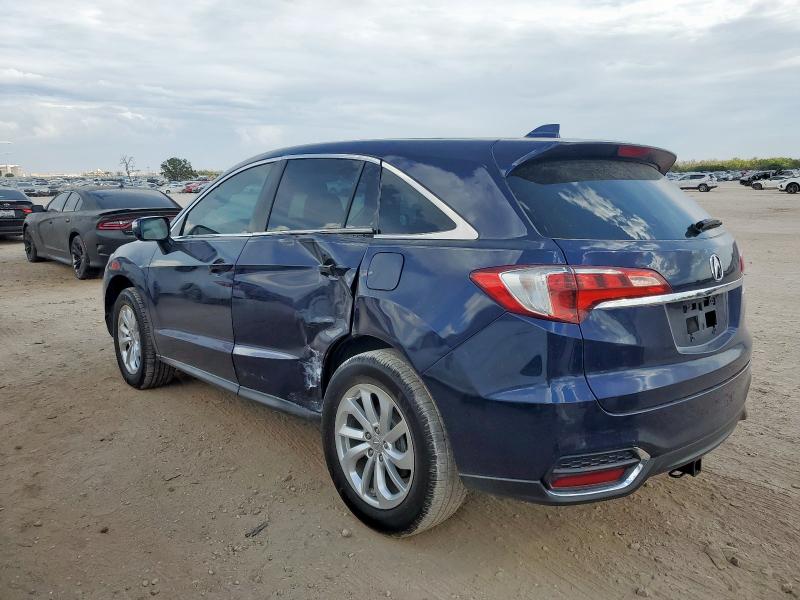 5J8TB3H57JL015377 - 2018 ACURA RDX TECHNOLOGY BLUE photo 2