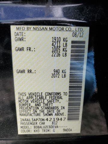 1N4AL3AP7DN421947 - 2013 NISSAN ALTIMA 2.5 Қара фото 12