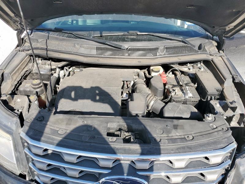 1FM5K7D87HGD40477 - 2017 FORD EXPLORER XLT Siyah fotoğraf 12