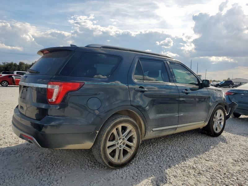 1FM5K7D87HGD40477 - 2017 FORD EXPLORER XLT Siyah fotoğraf 3