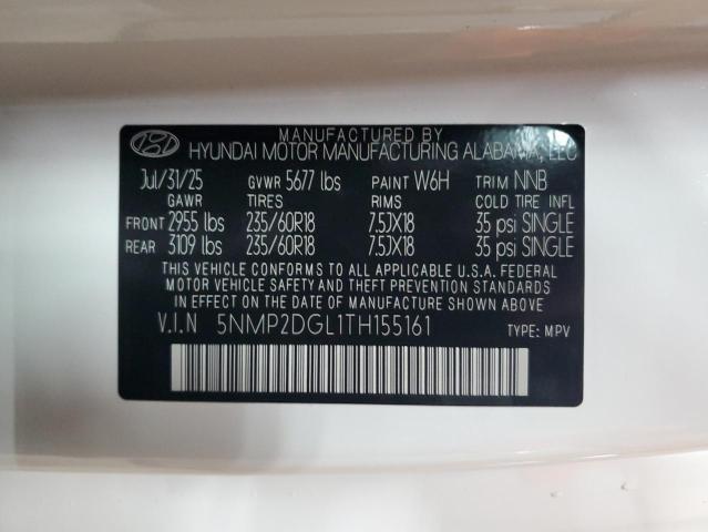 5NMP2DGL1TH155161 - 2026 HYUNDAI SANTA FE SEL თეთრი ფოტო 13