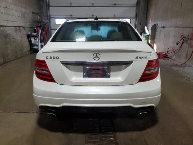 WDDGF8BB9CR208247 - 2012 MERCEDES-BENZ C 300 4MATIC WHITE photo 6