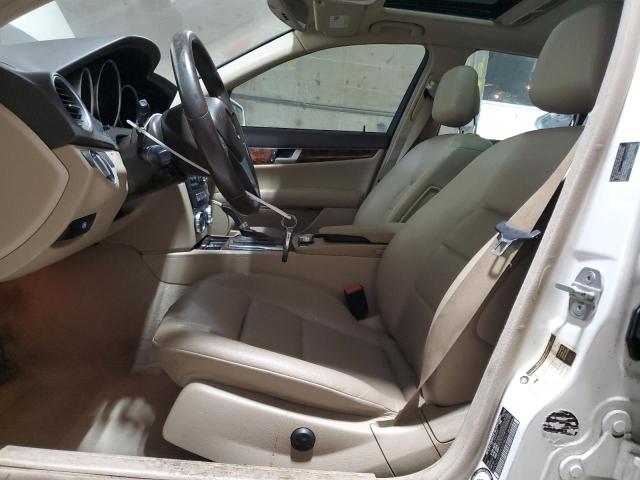WDDGF8BB9CR208247 - 2012 MERCEDES-BENZ C 300 4MATIC WHITE photo 7