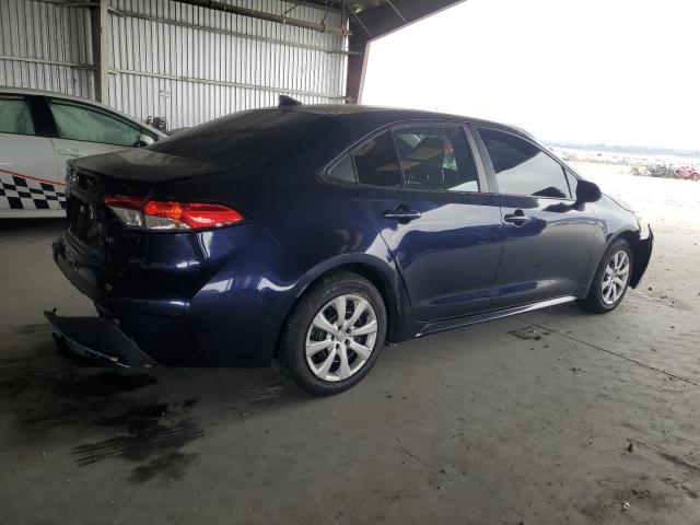5YFEPMAE1NP276171 - 2022 TOYOTA COROLLA LE Azul foto 3