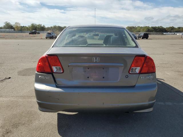 JHMES96644S016923 - 2004 HONDA CIVIC HYBRID GRAY photo 6