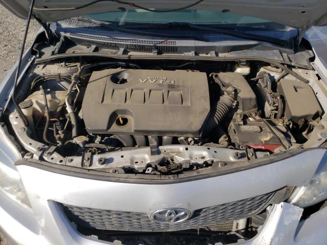 1NXBU40E19Z052688 - 2009 TOYOTA COROLLA BASE SILVER photo 11