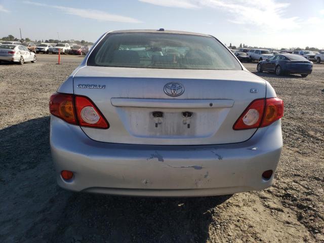 1NXBU40E19Z052688 - 2009 TOYOTA COROLLA BASE SILVER photo 6