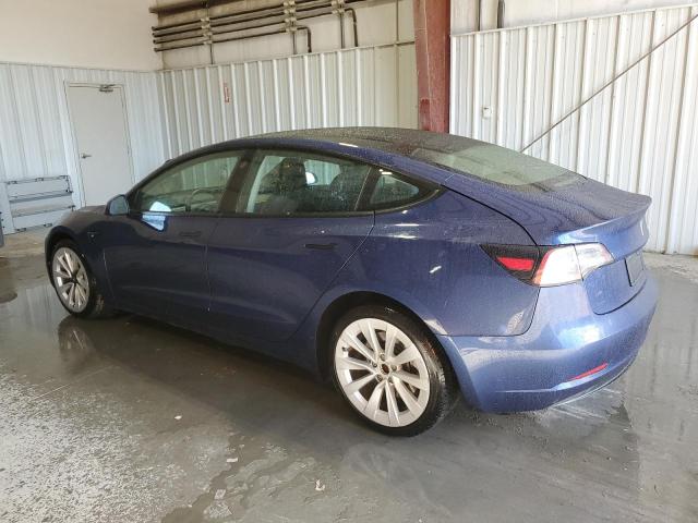 5YJ3E1EA6NF290730 - 2022 TESLA MODEL 3 Blau Foto 2