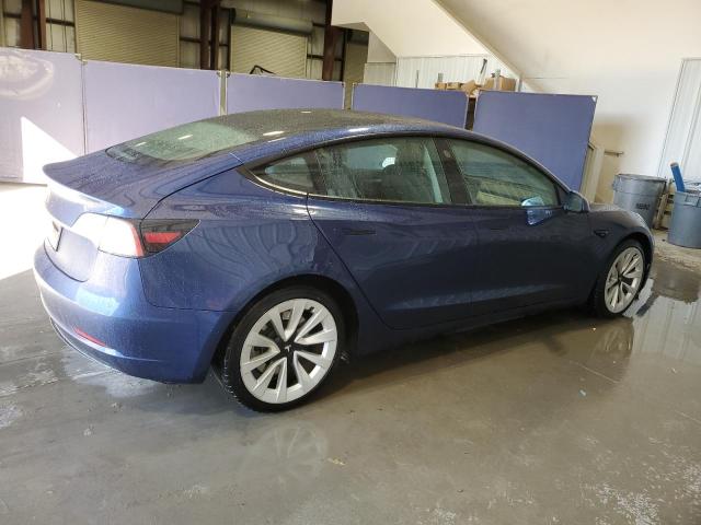 5YJ3E1EA6NF290730 - 2022 TESLA MODEL 3 Blau Foto 3