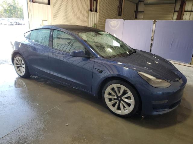 5YJ3E1EA6NF290730 - 2022 TESLA MODEL 3 Blau Foto 4