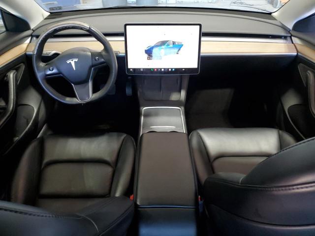 5YJ3E1EA6NF290730 - 2022 TESLA MODEL 3 Blau Foto 8