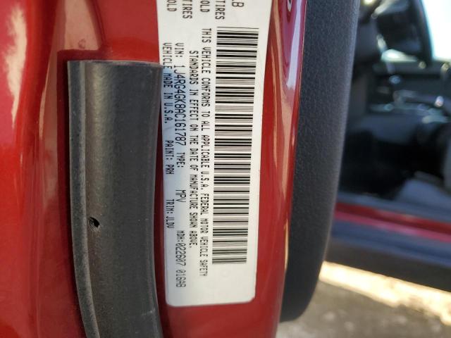 1J4RG4GK8AC161787 - 2010 JEEP COMMANDER SPORT Rot Foto 13