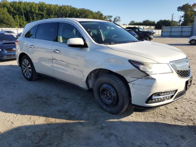 5FRYD3H41EB002525 - 2014 ACURA MDX TECHNOLOGY Weiß Foto 4