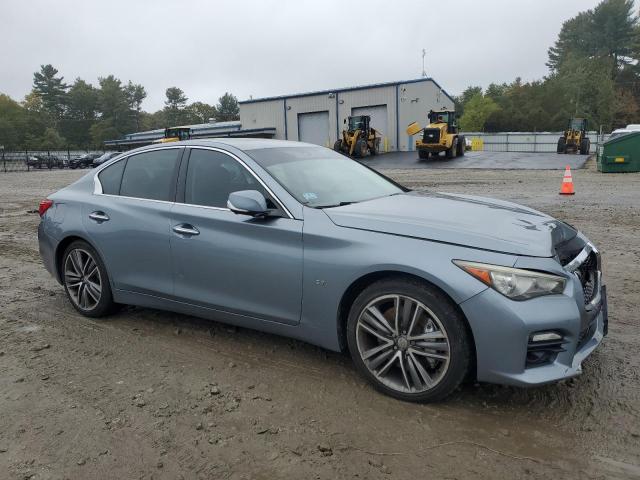 JN1BV7AR0EM683059 - 2014 INFINITI Q50 BASE ნაცრისფერი ფოტო 4