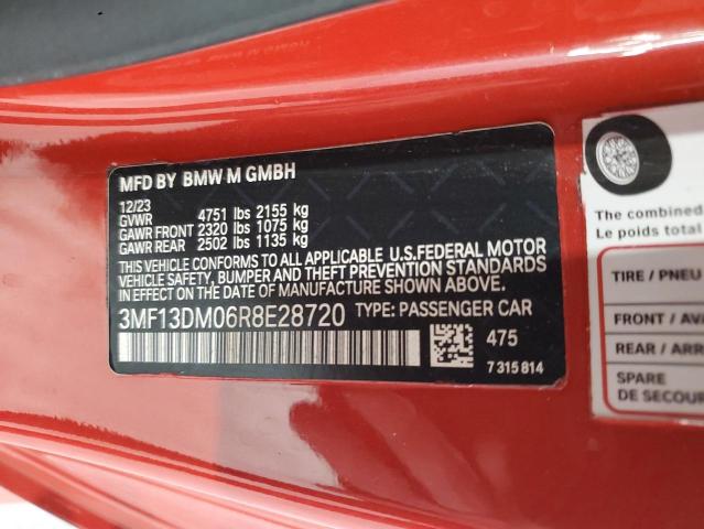 3MF13DM06R8E28720 - 2024 BMW M2 RED photo 12