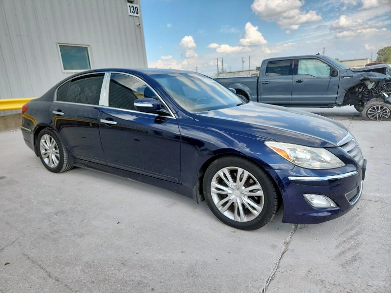 KMHGC4DD2DU232300 - 2013 HYUNDAI GENESIS 3.8L Синій фото 4