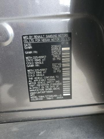 KNMAT2MT3GP718994 - 2016 NISSAN ROGUE S 灰色 照片 13