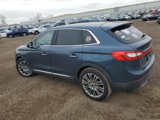 2LMTJ8LR1GBL56324 - 2016 LINCOLN MKX RESERVE BLUE photo 2