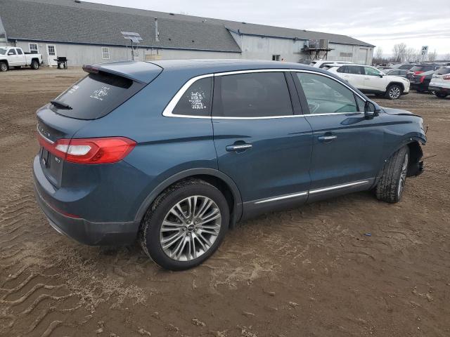 2LMTJ8LR1GBL56324 - 2016 LINCOLN MKX RESERVE BLUE photo 3