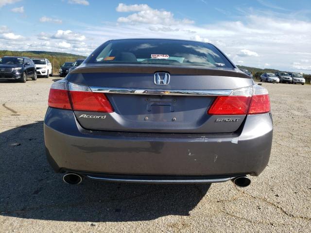 1HGCR2F5XDA251434 - 2013 HONDA ACCORD SPORT Gris photo 6
